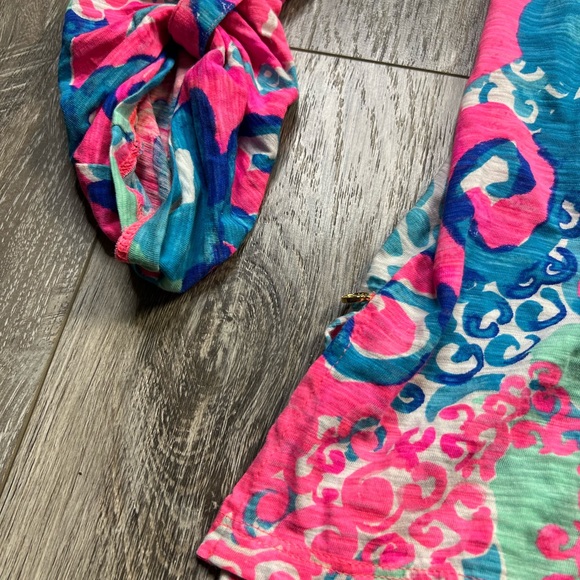 Lilly Pulitzer Women's Pink and Blue Shirt - Picture 7 of 11